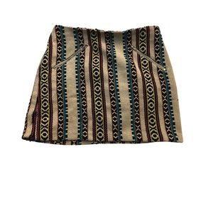 Canvas Mexican inspired skirt